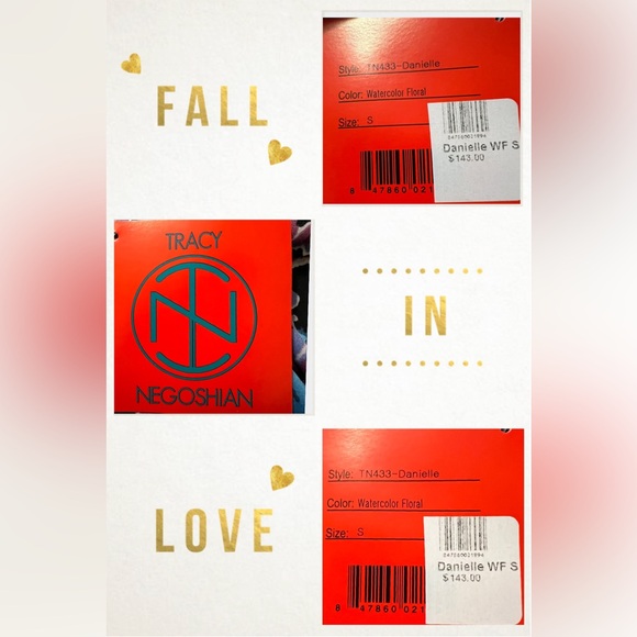 NWT TRACY NEGOSHIAN Danielle Watercolor Floral Dress. SIZE S - Picture 8 of 11